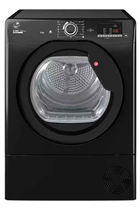 Hoover HLE C9DGB-80 Black H-Dry 300 9kg Condenser Tumble Dryer with Sensor Dry and NFC